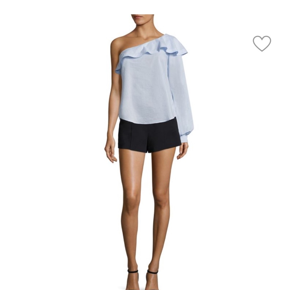 A.L.C.
Brielle Ruffled One-Shoulder Cotton Top - Picture 3 of 9